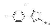 1,2,3,4-Oxatriazolium,5-amino-3-(4-chlorophenyl)-, chloride (1:1)结构式