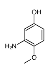 3-amino-4-methoxyphenol Structure