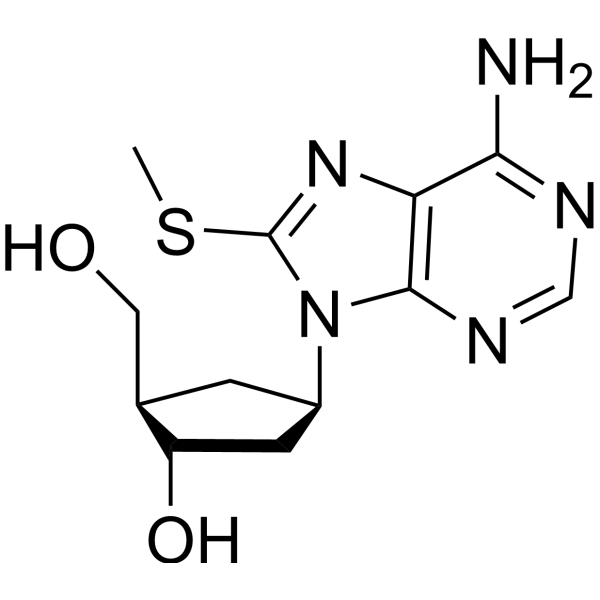 2′-Deoxy-8-(methylthio)adenosine Structure