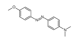 4-(4-methoxyphenyl)diazenyl-N,N-dimethyl-aniline结构式