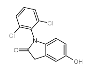 1-(2,6-dichlorophenyl)-5-hydroxy-3H-indol-2-one Structure