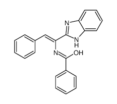 N-[1-(1H-benzimidazol-2-yl)-2-phenylethenyl]benzamide Structure