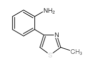 2-(2-甲基-1,3-噻唑-4-基)苯胺结构式