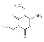 4(1H)-Pyrimidinone,6-amino-1,3-diethyl-2,3-dihydro-2-thioxo-结构式