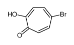5-溴-2-羟基环庚烷-2,4,6-三烯-1-酮结构式