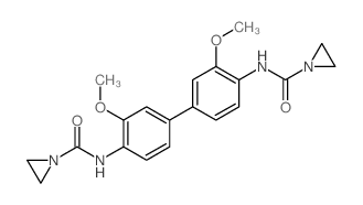 1-Aziridinecarboxamide,N,N'-(3,3'-dimethoxy[1,1'-biphenyl]-4,4'-diyl)bis- (9CI)结构式