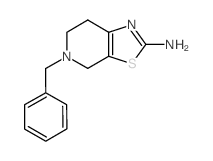 5-苄基-4,5,6,7-四氢-噻唑并[5,4-c]吡啶-2-胺结构式