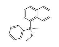 (R)-ethyl(methyl)(naphthalen-1-yl)(phenyl)silane结构式
