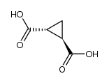 (1R,2R)-1,2-Cyclopropanedicarboxylic acid Structure