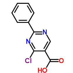 4-氯-2-苯基嘧啶-5-羧酸结构式