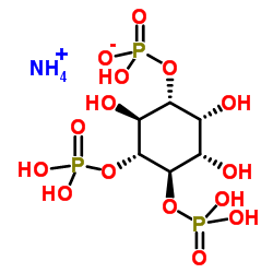 D-肌醇-1,4,5-三磷酸酯(铵盐)结构式