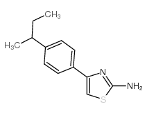 4-[4-(2-丁基)苯基]噻唑-2-胺结构式