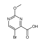 5-溴-2-甲氧基嘧啶-4-羧酸结构式
