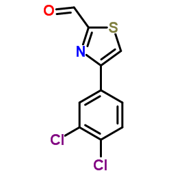 4-(3,4-Dichlorophenyl)-1,3-thiazole-2-carbaldehyde结构式