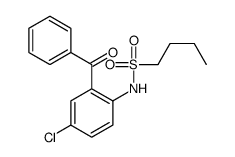 N-(2-苯甲酰基-4-氯苯基)丁烷-1-磺酰胺结构式