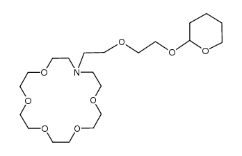 N-[2-(2-pyranyloxyethoxy)ethyl]-4-aza-18-crown-6 Structure