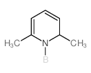 (2,6-甲基吡啶-1-鎓-1-基)四氢硼酸盐结构式