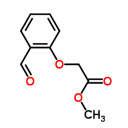 (2-甲酰基苯氧基)乙酸甲酯结构式