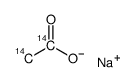 acetic acid, sodium salt, [1,2-14c] Structure