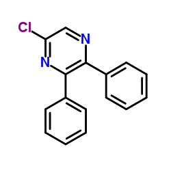 5-氯-2,3-二苯基吡嗪结构式