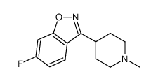 6-fluoro-3-(1-methylpiperidin-4-yl)benzo[d]isoxazole结构式