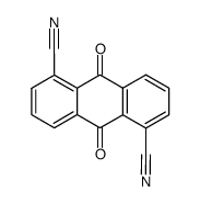 1,5-dicyano-9,10-anthraquinone结构式