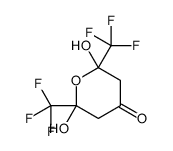2,6-dihydroxy-2,6-bis(trifluoromethyl)oxan-4-one Structure