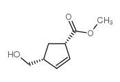 (1s,4r)-4-(羟基甲基)-2-环戊烯-1-羧酸甲酯结构式