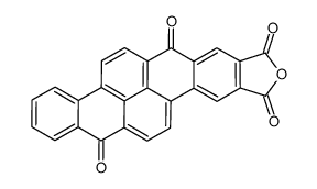 7,14-dioxo-7,14-dihydro-dibenzo[b,def]chrysene-2,3-dicarboxylic acid anhydride结构式