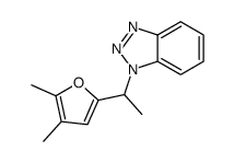 1-[1-(4,5-dimethylfuran-2-yl)ethyl]benzotriazole结构式