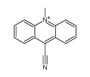 10-methylacridin-10-ium-9-carbonitrile结构式