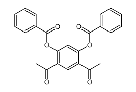1-(2,4-dibenzoyloxy-5-acetylphenyl)-ethanone结构式