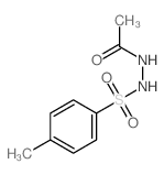 Acetic acid,2-[(4-methylphenyl)sulfonyl]hydrazide Structure