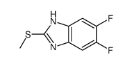 (9ci)-5,6-二氟-2-(甲基硫代)-1H-苯并咪唑结构式