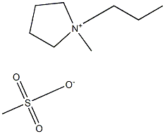 1-丙基-1-甲基吡咯烷甲磺酸盐结构式
