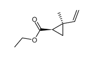 ethyl cis-2-vinyl-2-methylcyclopropanecarboxylate结构式