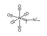 (dimethylamino(methyl))carbene(pentacarbonyl)tungsten(0)结构式