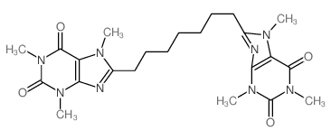 Caffeine,8,8'-heptamethylenedi- (8CI)结构式