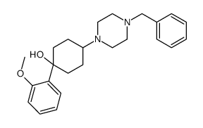 4-(4-benzylpiperazin-1-yl)-1-(2-methoxyphenyl)cyclohexan-1-ol结构式