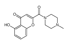 5-羟基-2-(4-甲基-哌嗪-1-羰基)-色烯-4-酮结构式