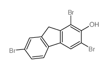 9H-Fluoren-2-ol,1,3,7-tribromo-结构式