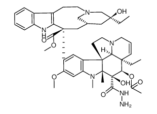 4-Desacetylvinblastine hydrazide structure