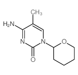 4-amino-5-methyl-1-(oxan-2-yl)pyrimidin-2-one结构式