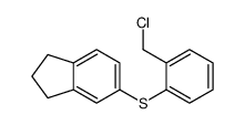 5-[2-(chloromethyl)phenyl]sulfanyl-2,3-dihydro-1H-indene结构式