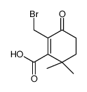 2-(bromomethyl)-6,6-dimethyl-3-oxocyclohexene-1-carboxylic acid结构式