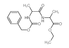 ethyl 2-[2-(phenylmethoxycarbonylamino)propanoylamino]propanoate结构式