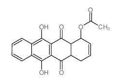 (6,11-dihydroxy-5,12-dioxo-1,4,4a,12a-tetrahydrotetracen-1-yl) acetate结构式