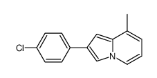 Indolizine, 2-(4-chlorophenyl)-8-methyl- (9CI) Structure