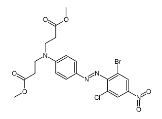 methyl N-[4-[(2-bromo-6-chloro-4-nitrophenyl)azo]phenyl]-N-(3-methoxy-3-oxopropyl)-beta-alaninate Structure