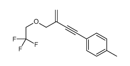 1-methyl-4-[3-(2,2,2-trifluoroethoxymethyl)but-3-en-1-ynyl]benzene结构式